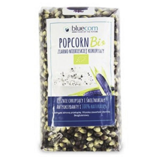Organic popcorn, blue corn 350g / BB 21.03.2023
