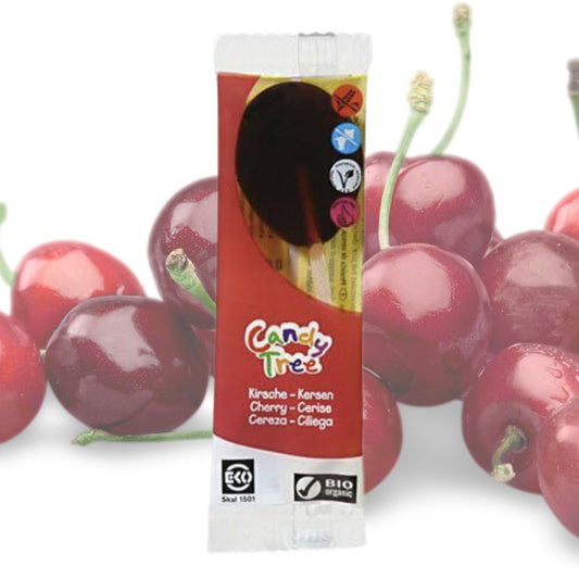 Organic lollipop - Cherry 13g / BB 28.02.2024