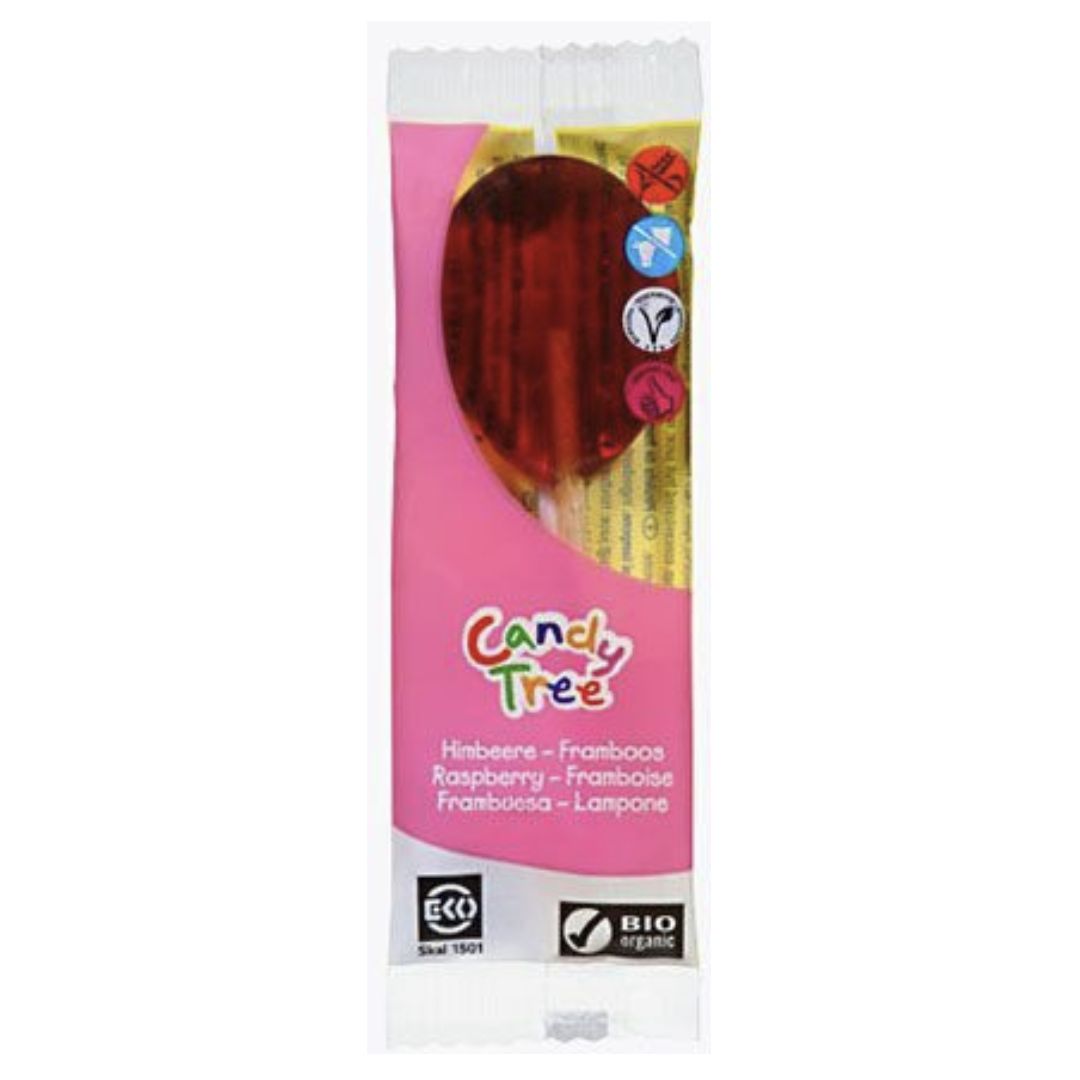 Organic lollipop - Raspberry 13g / BB 31.01.2024