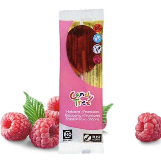 Organic lollipop - Raspberry 13g / BB 31.01.2024